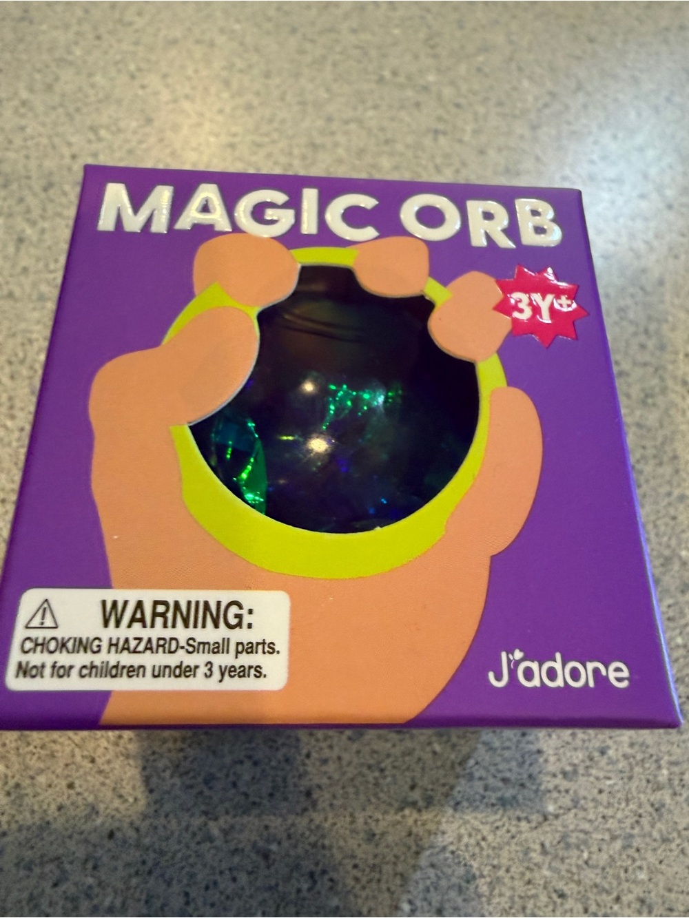 New J'adore Magic Orb Crystal Squishy Ball Sensory Squeeze Squish Toy Purple 3+